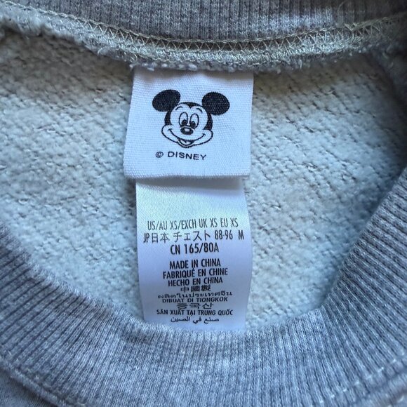 Disneyland Sweatshirt Mickey Mouse Heather Gray Disney Merch Unisex | Sz XS - Picture 2 of 11